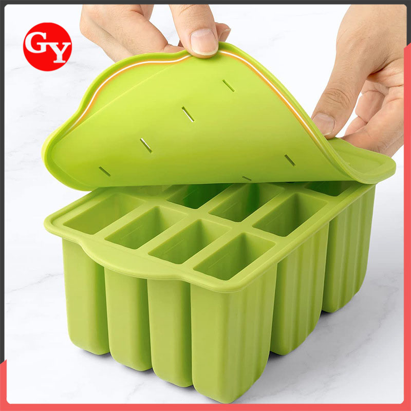 Enjoy Delicious and Mess-Free Treats with Tray-Silicone Frozen Ice Popsicle Maker